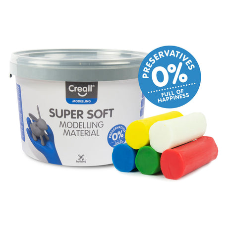Creall supersoft glinka - 5 kolorów glinki - 1750gr.