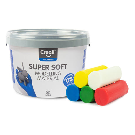Creall supersoft glinka - 5 kolorów glinki - 1750gr.