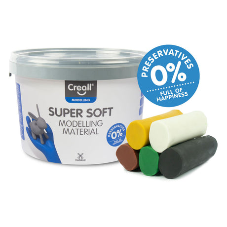 Creall supermiękkie glinkowe kolory safari, 1750gr.