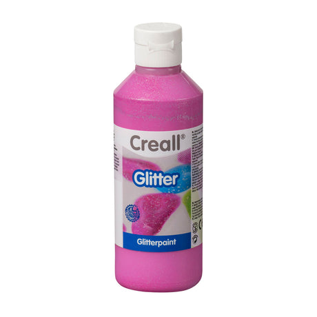 Farba brokatowa Creall różowa, 250ml