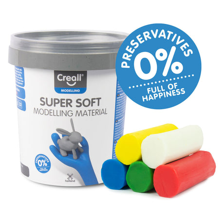 Creall supersoft glinka 5 kolorów, 450gr.