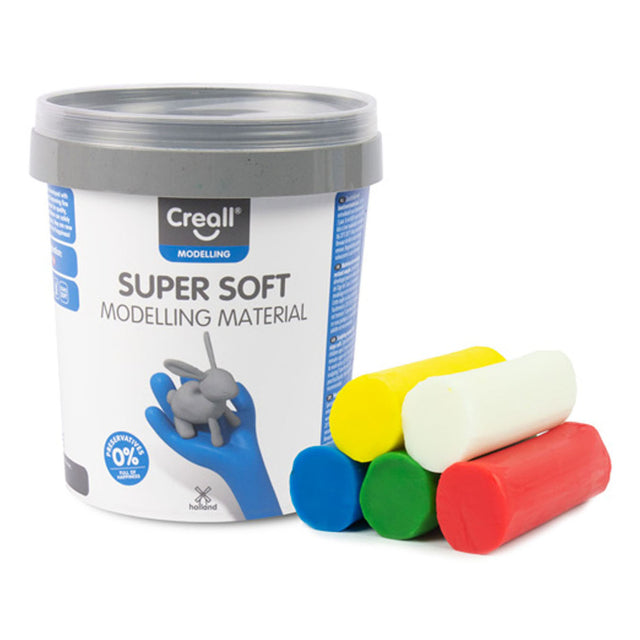 Creall supersoft glinka 5 kolorów, 450gr.