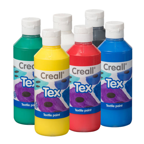 Farba tekstylna Creall, 6x250ml
