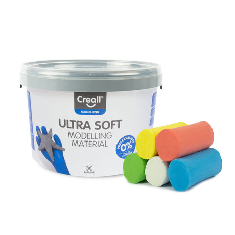 Creall ultra miękki kolor glinki - 5 kolorów gliny - 1100 gr.