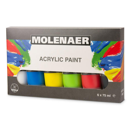 Farba akrylowa Molenaer, 6x75ml