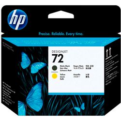 Głowica drukująca hp c9384a czarna matowa, żółta