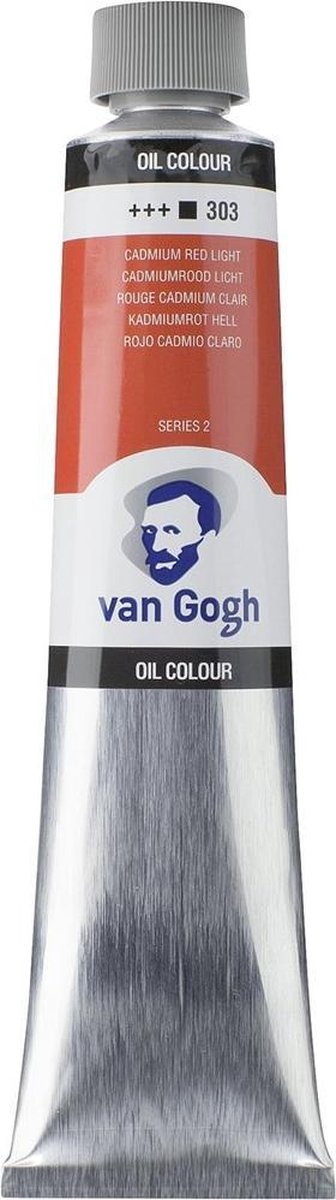 Tubka z farbą olejną Van Gogh 200 ml kadm czerwona jasna 303