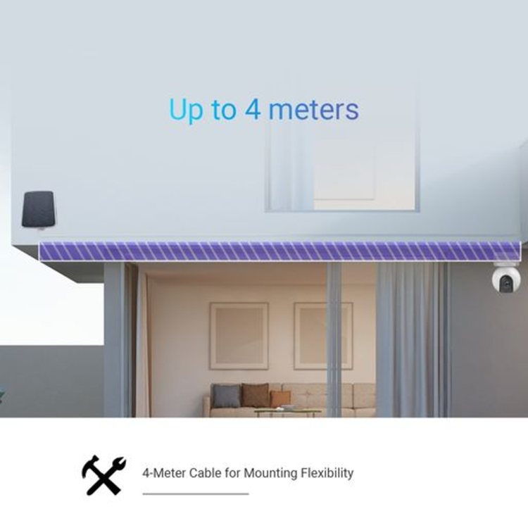 Ezviz 1071082 - panel słoneczny typu c max 6,18w | 1 szt