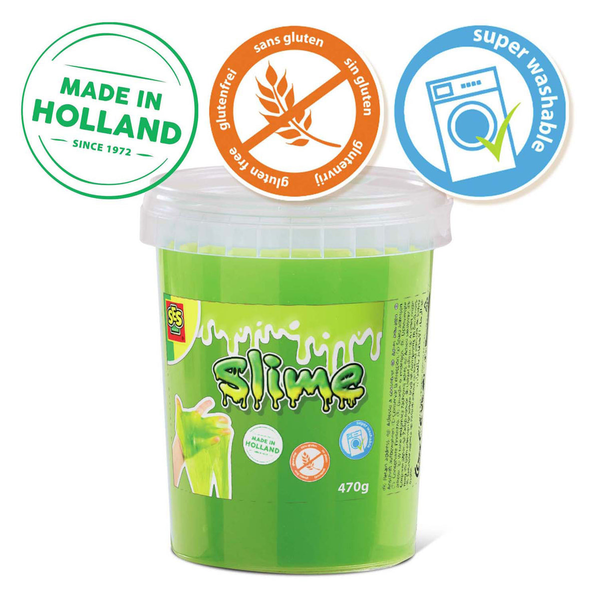 Ses slime - neonowo zielony 470g