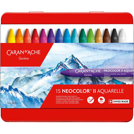 Caran d'ache https: www.cchobby.nl caran-d-ache-neocolor-ii-l-10-cm-grubość-8-5-mm-różne-kolory-15-sztuka-1-pudełko
