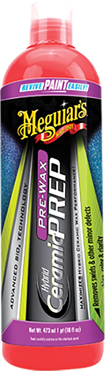Meguiar's Meguiar's Hybrid Ceramic Pre-wax Prep 473ml - preparat do przygotowania lakieru - do ochrony ceramiki hybrydowej - wosk wstępny wzmacniający połysk