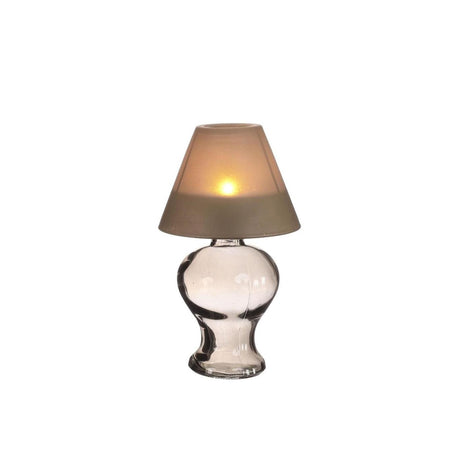 Ideas 4 Seasons szklana lampka na tealighty bursztynowy dymny szary ø9xw16cm