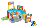 Samochody Vtech Toot Toot - warsztat - zabawki interaktywne - w tym samochód Ayden - zabawki od 1 roku życia