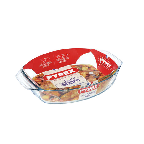 Pyrex nieodparta owalna brytfanna 39x27 cm 4l