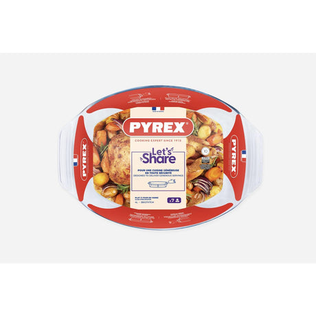 Pyrex nieodparta owalna brytfanna 39x27 cm 4l