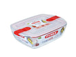 Prostokątne naczynie żarowe Pyrex z pokrywką 2,5l 28x20x8cm