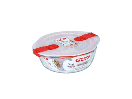 Naczynie żaroodporne Pyrex Cook 20x18x7cm 1,1 litra z pokrywką do użytku w kuchence mikrofalowej
