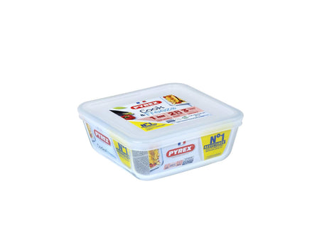Naczynie do gotowania i zamrażania Pyrex o wymiarach 15x15 cm ze szkła borokrzemowego