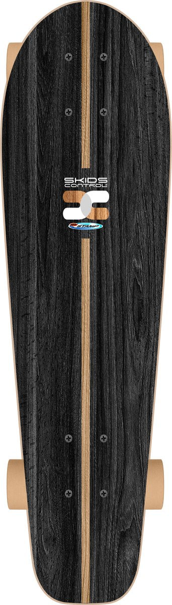 Kontrola płoz - Deskorolka Oxygen Cruiser 70 x 20 cm czarno-beżowa