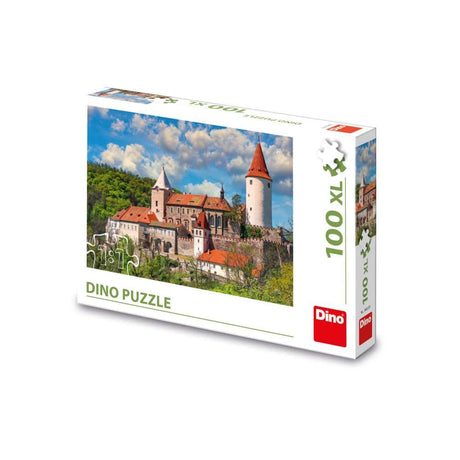 Puzzle Dinotoys z zamku Krivoklat, Czechy, 100 elementów
