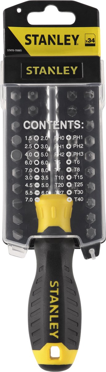 Wkrętak wielobitowy Stanley 35-częściowy - stht0-70885