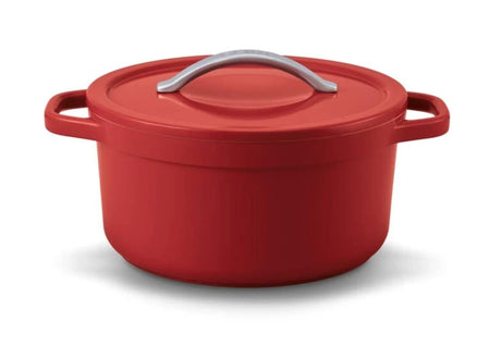 Beka plume braadpan 24 cm- gerecycleerd gietaluminium - pfas-vrij - 4.5 l- rood
