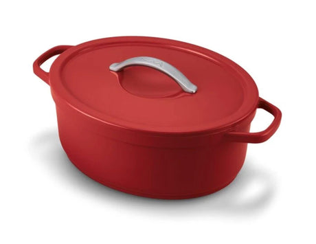 Beka plume braadpan 31 cm- gerecycleerd gietaluminium - pfas-vrij - 6l- rood