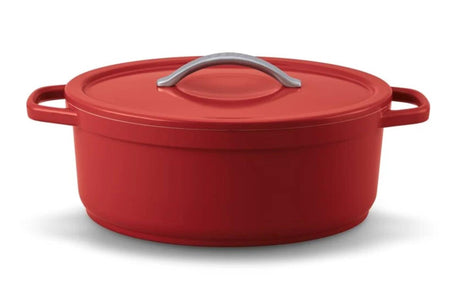 Beka plume braadpan 31 cm- gerecycleerd gietaluminium - pfas-vrij - 6l- rood