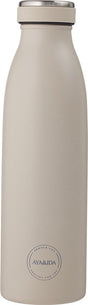 Aya ida - drinking bottle - thermosfles - waterfles - 500ml - cream beige