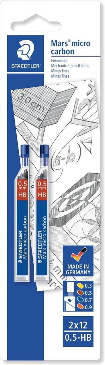 Staedtler staedler mars micro carbon cienka końcówka - blister 2 x 0,5 hb