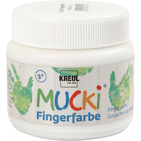 Firma Creativ https: www.cchobby.nl mucki-fingerpaint-white-150-ml-1-doosje