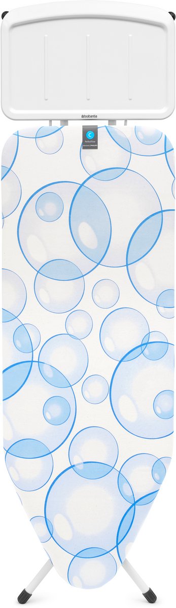 Deska do prasowania Brabantia Perfect Flow c - do generatora pary - 124 x 45 cm - bąbelki