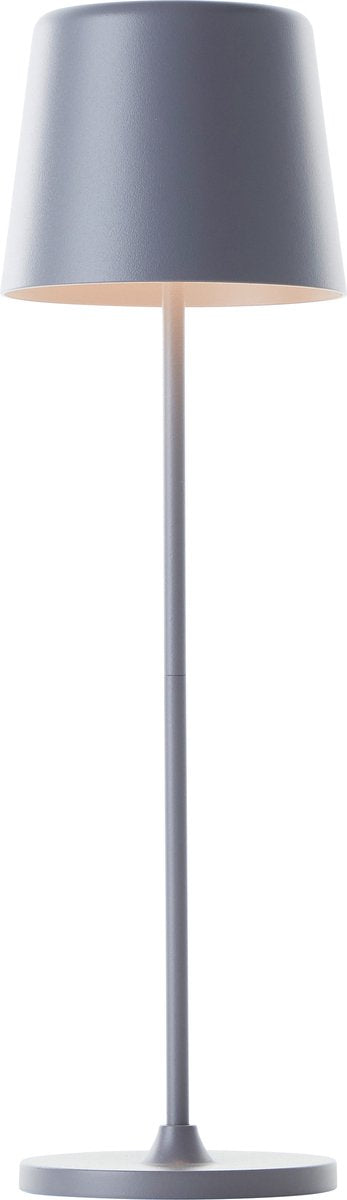 Brilliant kaami oplaadbare tafellamp - buiten - led 2w 3000k - 3 stepdim - ip44 - grijs