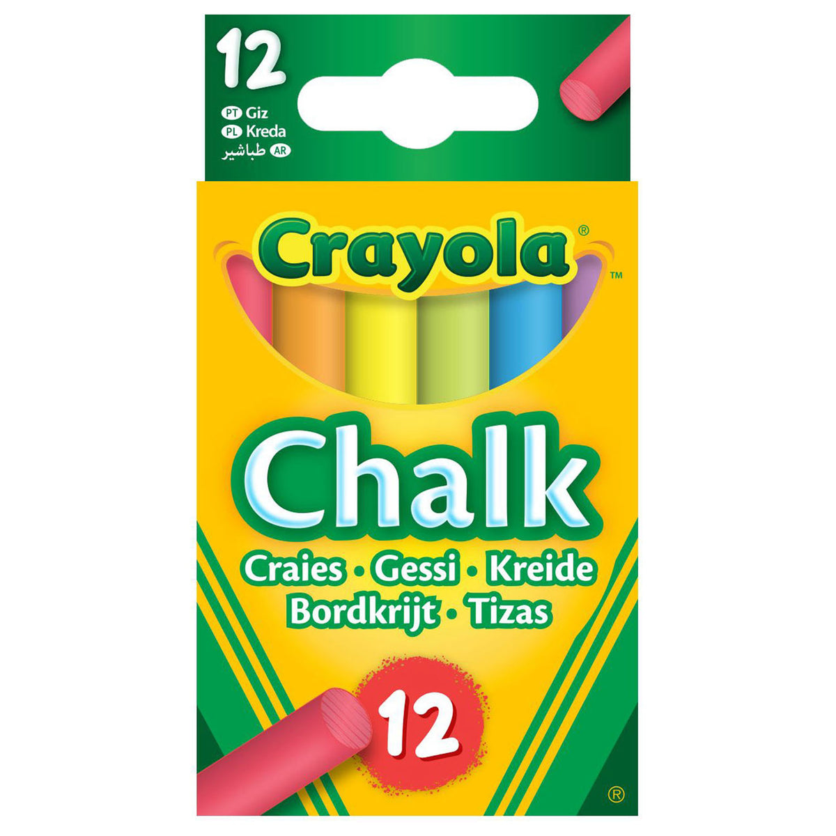 Kolorowa kreda tablicowa Crayola, 12 szt.