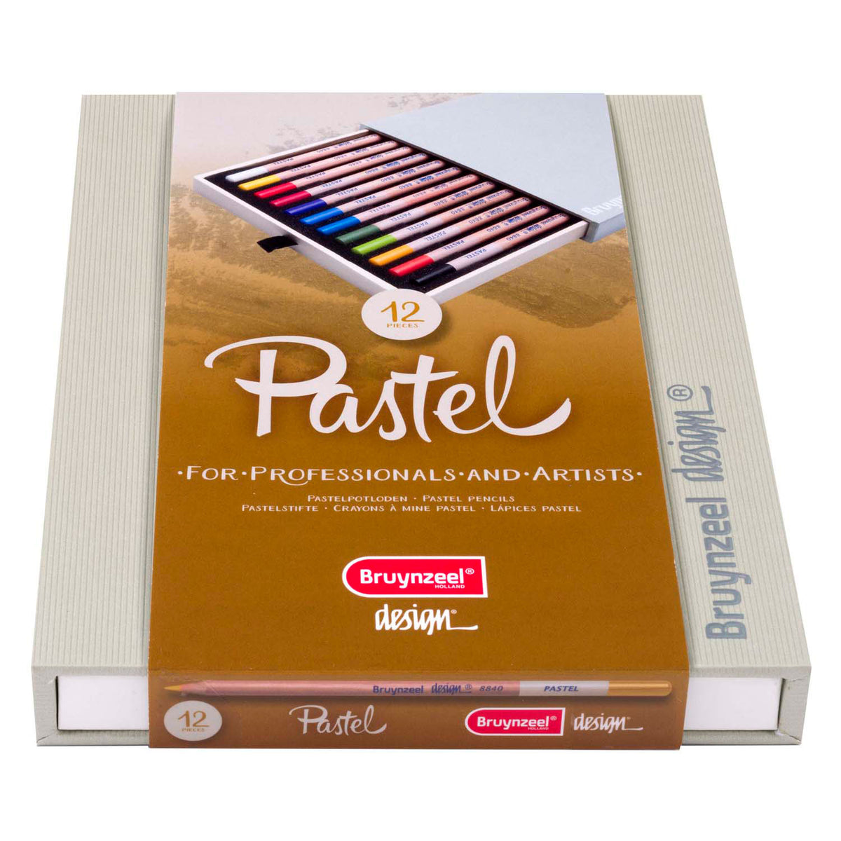 Pastelowy piórnik Bruynzeel, 12 kolorów