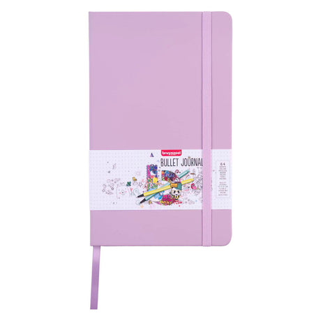 Bruynzeel bullet journal liliowy, 13x21cm, 140 g m 64 ark.