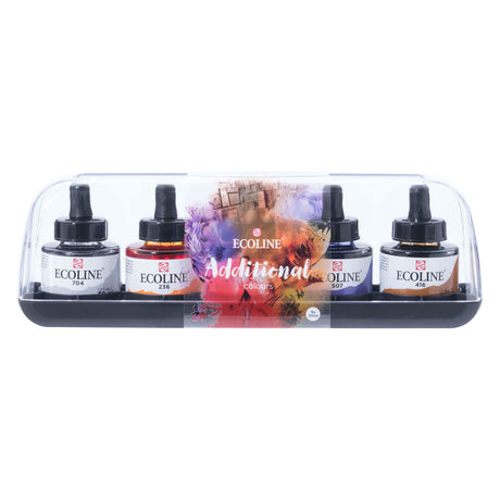 Dodatkowy zestaw akwareli w płynie Bruynzeel Ecoline, 5x30ml
