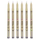 Piórnik Sakura pigma micron 05 w 6 kolorach ziemi