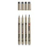 Zestaw cienkopisów Sakura Pigma Micron, 4 rozmiary, kolor jasnoszary