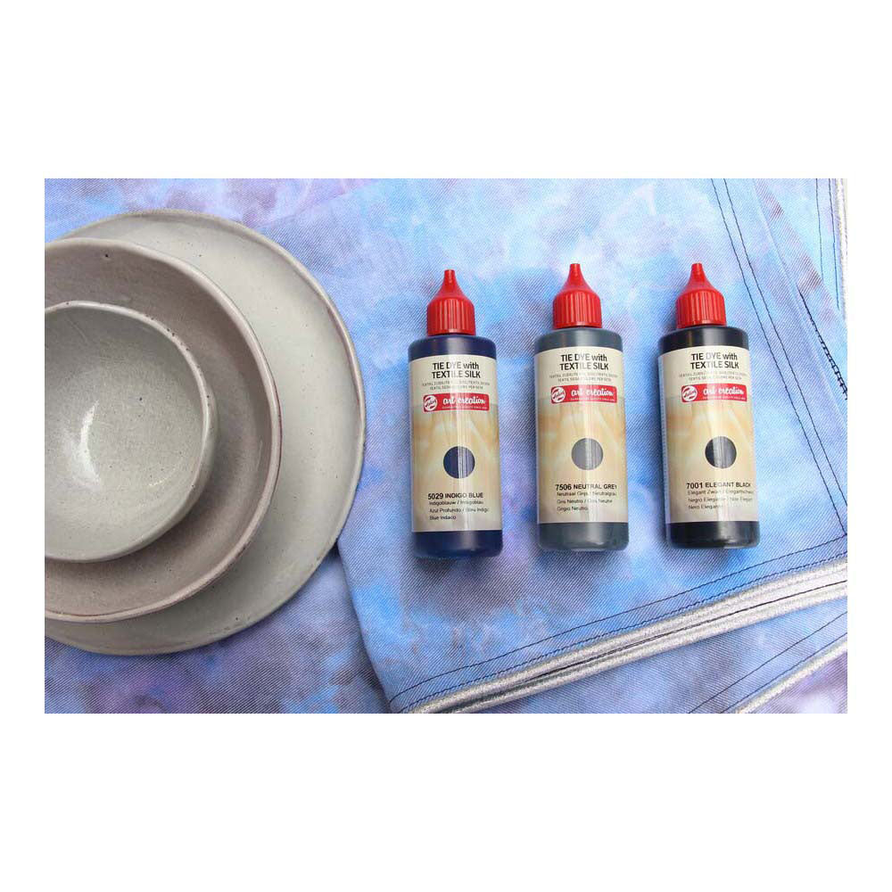 Zestaw farb do krawatów Talens Art Creation czarny, 3x85 ml