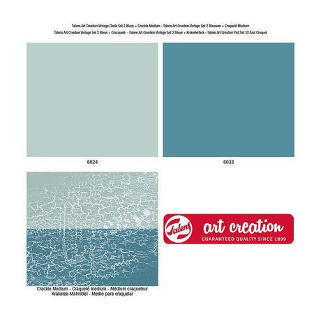 Talens Art Creation Vintage zestaw 2 bluesów i craquelure