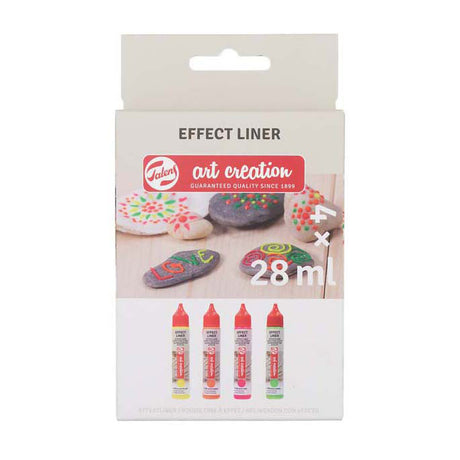 Zestaw kredek z efektem artystycznym Talens 4x28ml neon