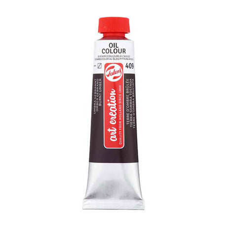 Tubka z farbą olejną Talens Art Creation 40ml spalona umbra 409