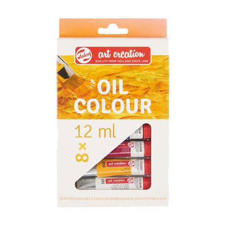 Zestaw farb olejnych do tworzenia dzieł sztuki Talens 8x12ml
