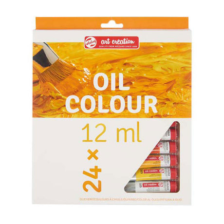 Zestaw farb olejnych do tworzenia dzieł sztuki Talens 24x12ml