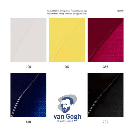 Zestaw do mieszania farb olejnych Van Gogha | 5 x 20ml