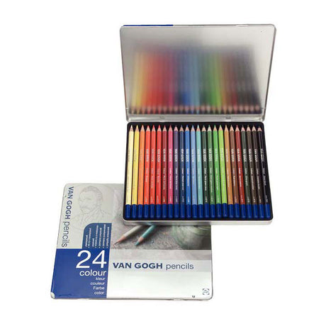 Podstawowy zestaw kredek Bruynzeel van Gogh w 24 kolorach