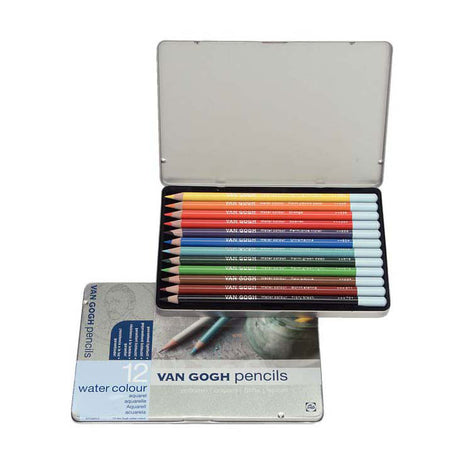 Zestaw startowy kredek akwarelowych Bruynzeel van Gogh w 12 kolorach