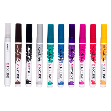 Zestaw pędzelków Bruynzeel Ecoline Galaxy, 10 kolorów