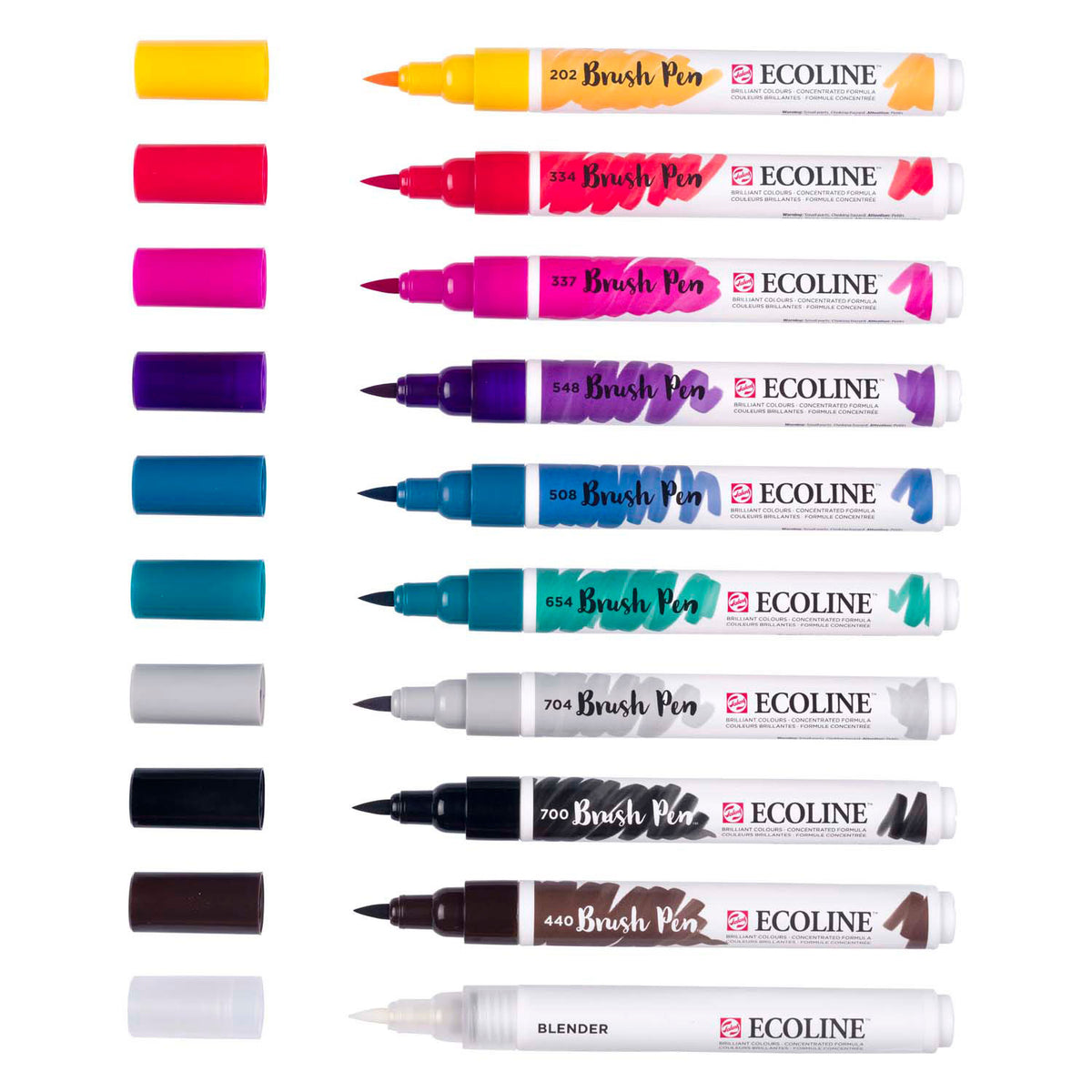 Zestaw pędzelków Bruynzeel Ecoline Galaxy, 10 kolorów